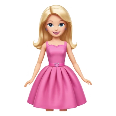 Barbie doll sticker