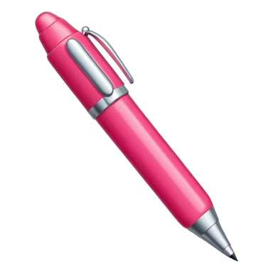 chunky pink and red pen sticker