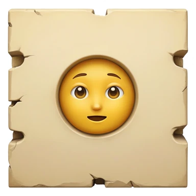 face peeking out from behind a wall, classic emoji look sticker