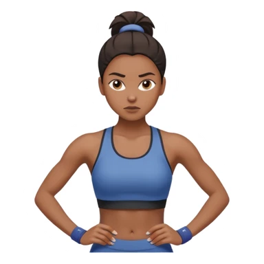 woman working out sticker