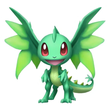 Cool Edgy Cute Chibi Legendary Shiny Fakemon-Pokémon-Genesect-Flygon With Full Body Detailed High Quality sticker