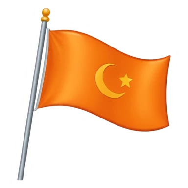 I want a flag emoji 🚩🚩 like this but flag should be orange sticker