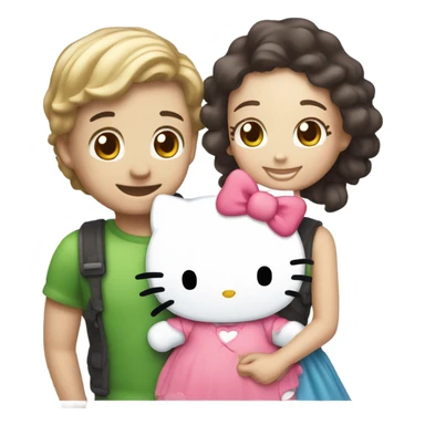hello kitty and bf sticker