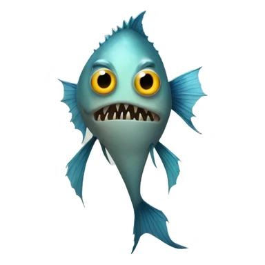 Scary tall fish with legs sticker