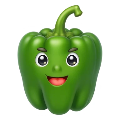 Green Bell pepper sticker
