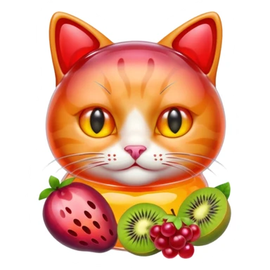 Jelly/jam jar cat sticker