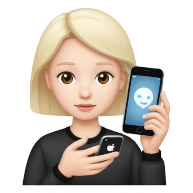 scrolling addiction phone sticker