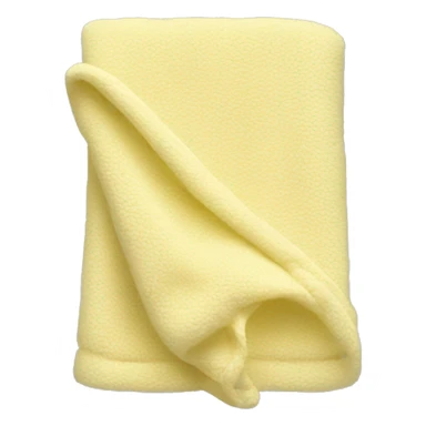 folded light yellow baby blanket sticker