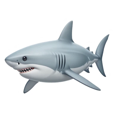 Shark upsidedown sticker