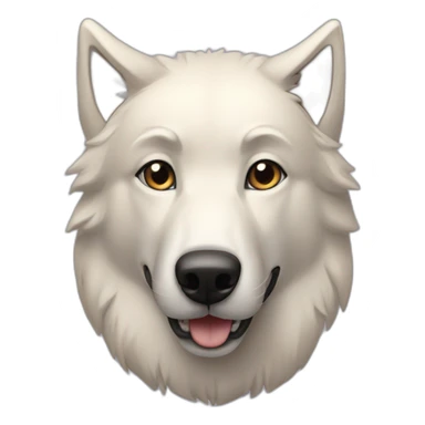 Loup chien sticker