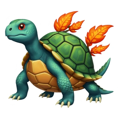 Turtle-Salandit-Salamence-Turtwig-Fakémon-fusion-hybrid-creature sticker