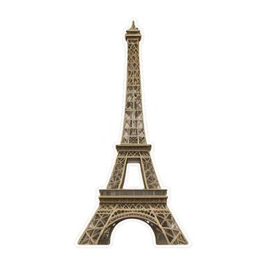 Tour Eiffel avec les anneaux olympiques  sticker
