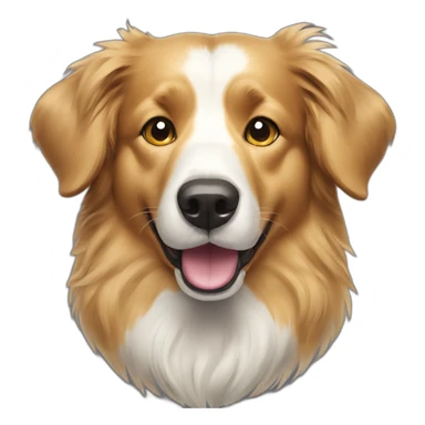 border collie golden retriever dog sticker