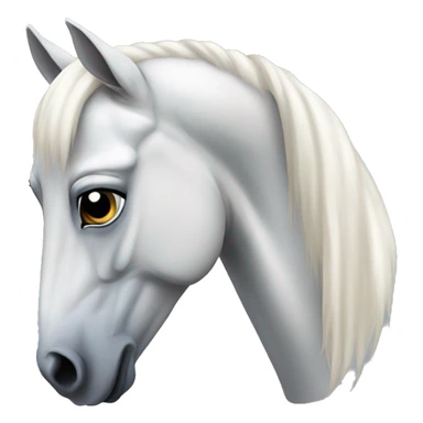 White Arabian horse head sticker