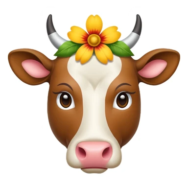 flower Indian cow sticker