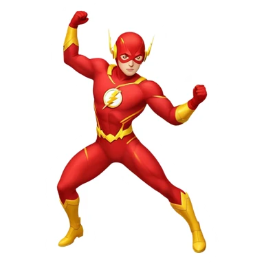classic Flash superhero sticker