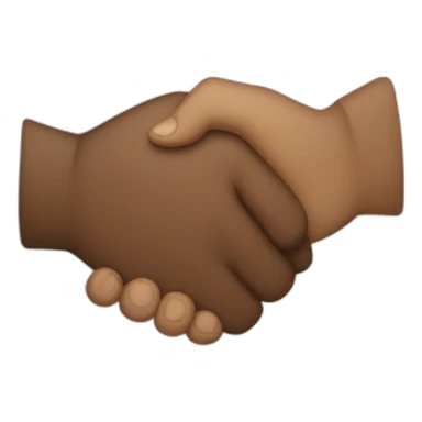 manly bro handshake, no characters, just hands sticker