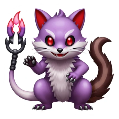 Badass Wisteria Demonic Furret-Machine-Pokémon sticker