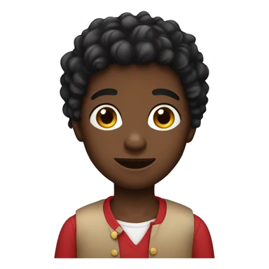 A black coquette boy sticker