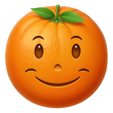 flat clementine sticker