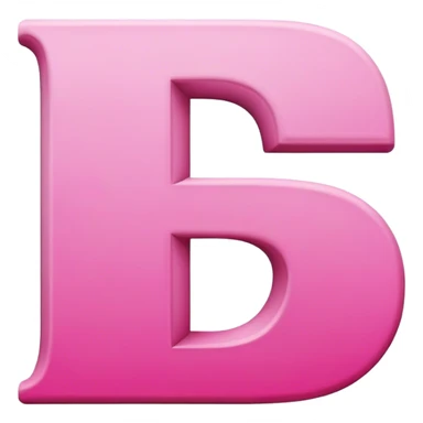 Pink letter D sticker