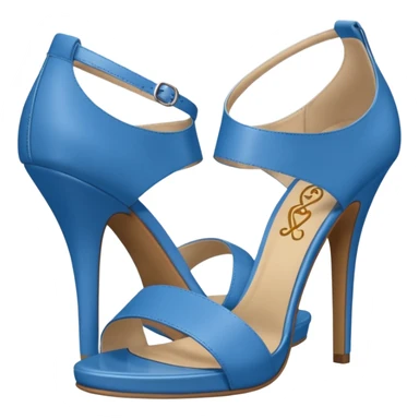 womens Fabulicious brand blue sandals sticker