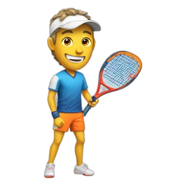 padel player sticker