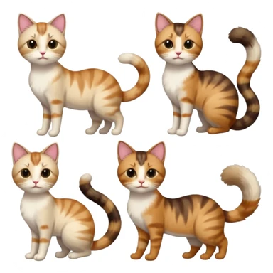 Cats with Fluffy Tails sticker