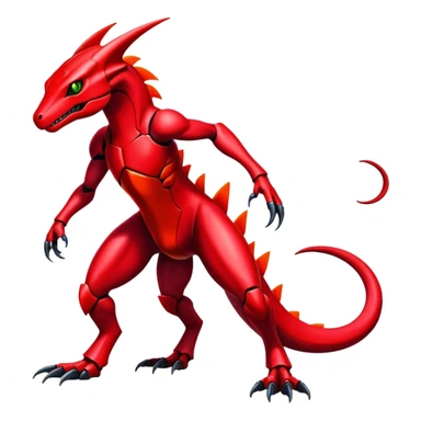 Shiny Exotic Edgy Badass Gothic Cool epic Salandit-Genesect-Koraidon-Fakémon-hybrid-creature (full body)  sticker