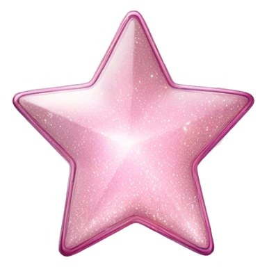 Light pink and white sparkly star dream perfume  sticker