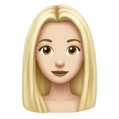 coquette white girl white long blonde her  sticker