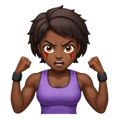 female gym trainer angry sticker