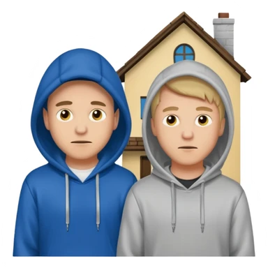 two guys trespassing their house sticker