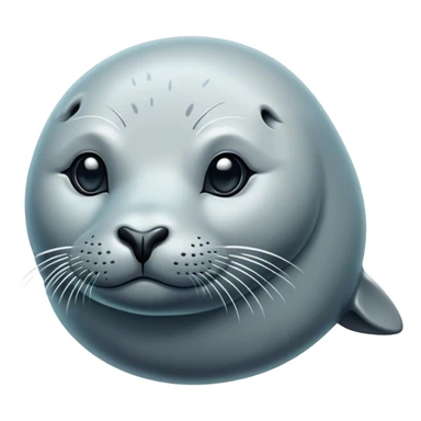 Cinematic Noble Seal Portrait Emoji, Poised and refined, with a sleek, streamlined body adorned in smooth, glossy hues and deep, soulful eyes, Simplified yet sharp and sophisticated features, highly detailed, glowing with a soft, aquatic glow, high shine, intelligent and graceful, stylized with an air of maritime elegance, focused and alert, soft glowing outline, capturing the essence of a watchful ocean guardian that feels as though it could glide out of the screen with effortless authority! sticker