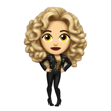 Cantante Gloria Trevi vestida de medusa sticker