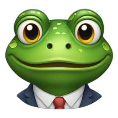 mr frog Donald sticker
