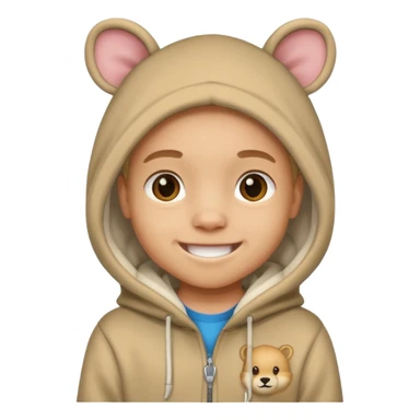Animal Hoodie Kid sticker
