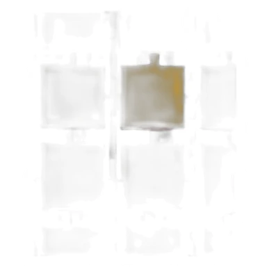 rectangle yellow flag with blue scandinavian cross and red outline sticker