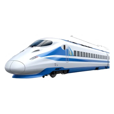 High-Speed Train (Shinkansen) - JR East (Model Year: 2021) (Iconic colour: White with blue) sticker