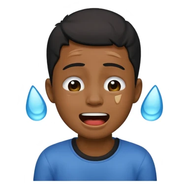 Black boy crying laughing  sticker
