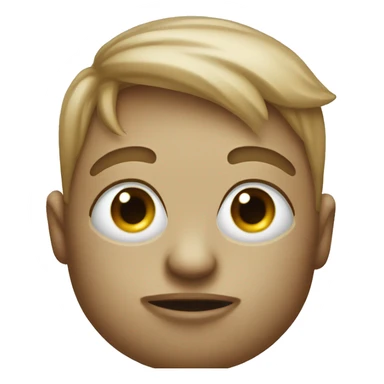 Kissy face with a eye roll sticker