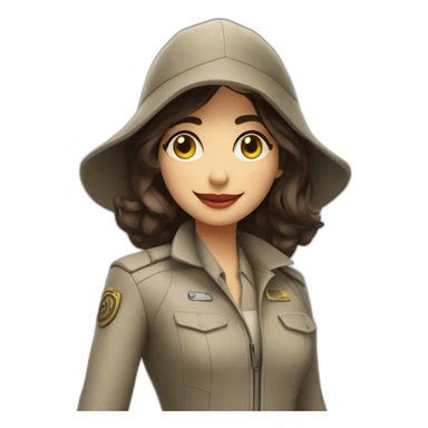 Ana de armas spy costume smiling sticker