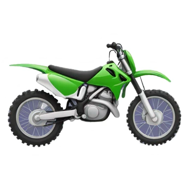 Green dirt bike  sticker