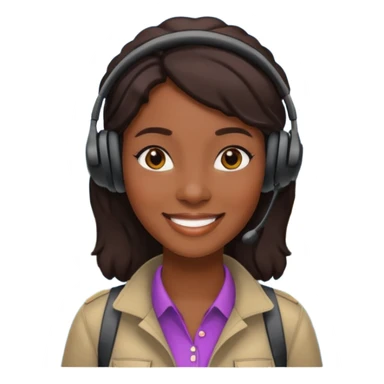 City Tour Guide black woman  sticker