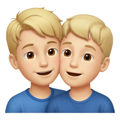 Produce me a emoji where two boys kissing sticker