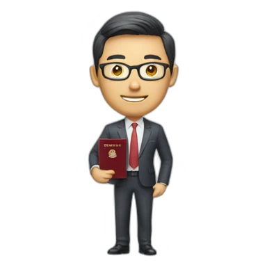 OnLoop CEO holding Singapore passport sticker