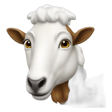 Une chèvre sur une moto sticker