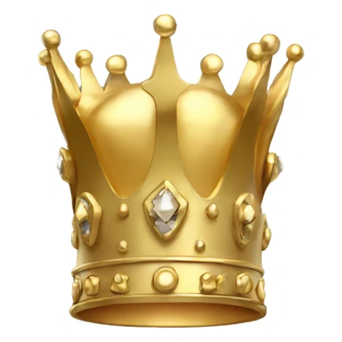 3d gold crown sticker