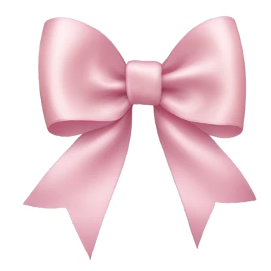 light pink ribbon bow sticker