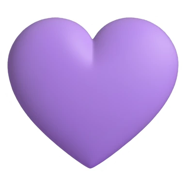 lilac heart sticker
